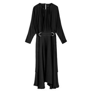 Massimo Dutti Black Long Sleeve Dress